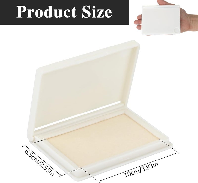 Hoiny Dry Stamp Pad, 4 x 2.5 Inch Premium Quality Ink Pad for Stamps, All-Purpose Felt Pad for Office and Crafting, Works with Rubber and Clear Stamps - Image 2